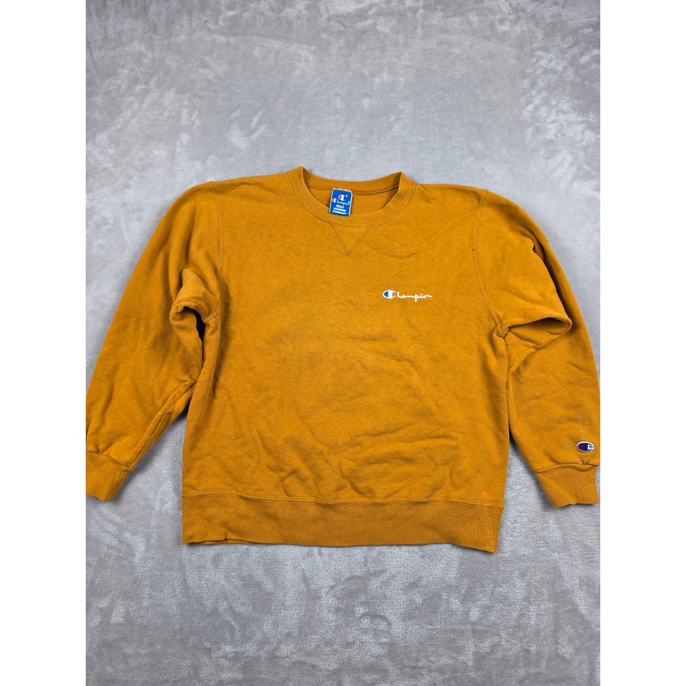 Vintage‎ Champion Sweatshirt Womens L Orange Made in USA Crewneck Pullover